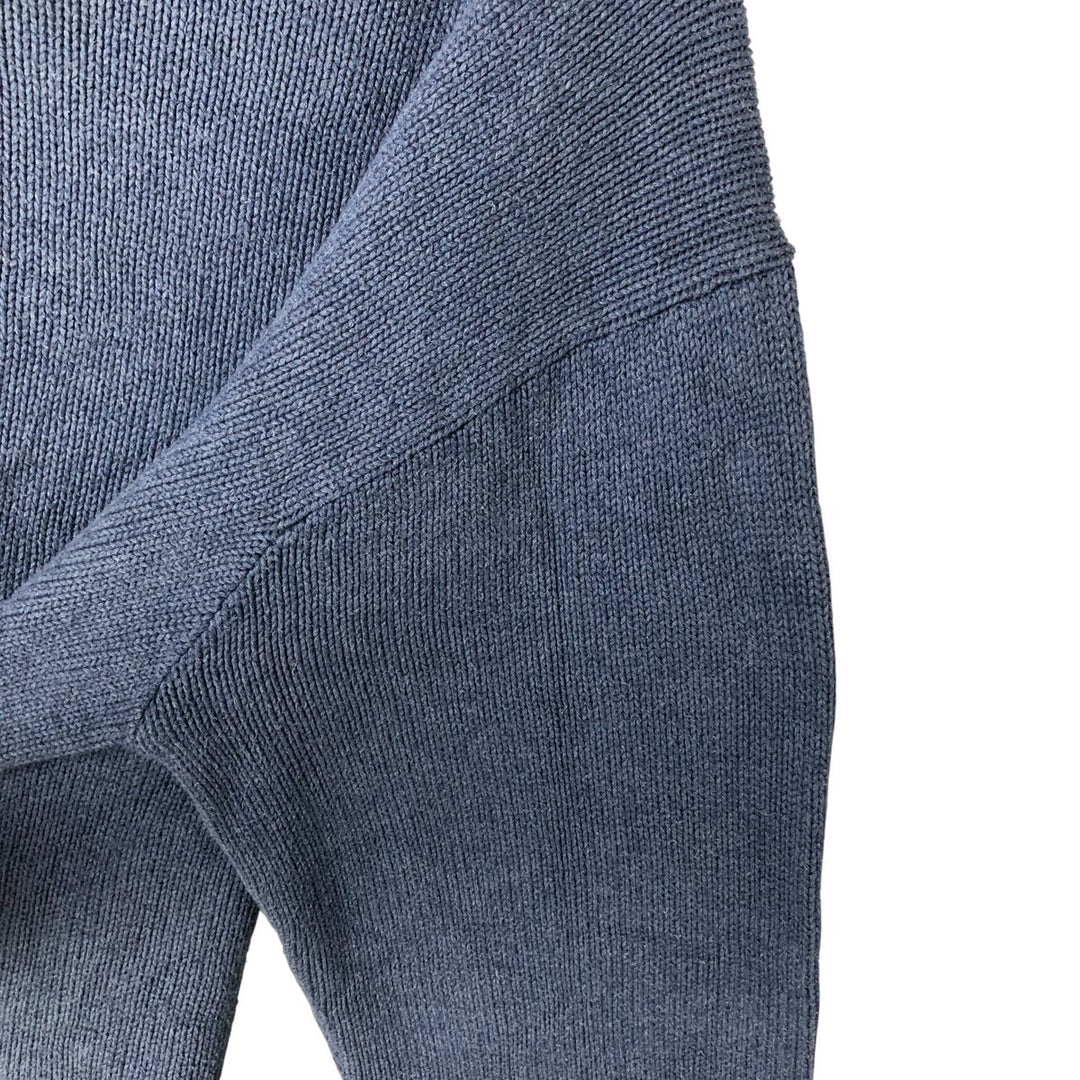 Ralph Lauren POLO by Ralph Lauren Cotton Knit Sweater Men's XL cotton Purple type blue-purple Vintage Second Hand