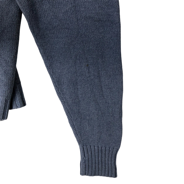 Ralph Lauren POLO by Ralph Lauren Cotton Knit Sweater Men's XL cotton Purple type blue-purple Vintage Second Hand