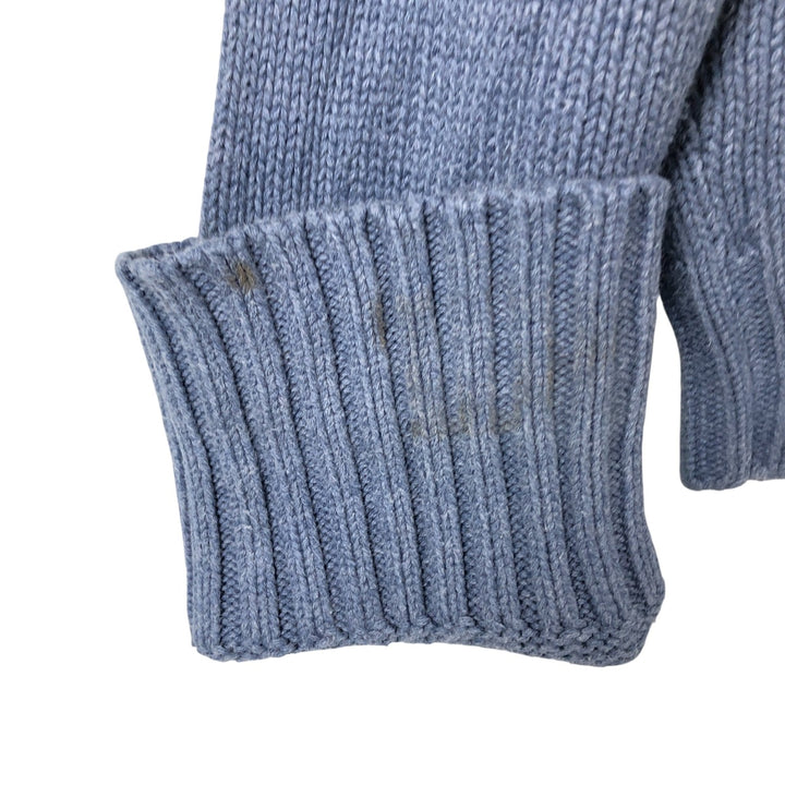 Ralph Lauren POLO by Ralph Lauren Cotton Knit Sweater Men's XL cotton Purple type blue-purple Vintage Second Hand