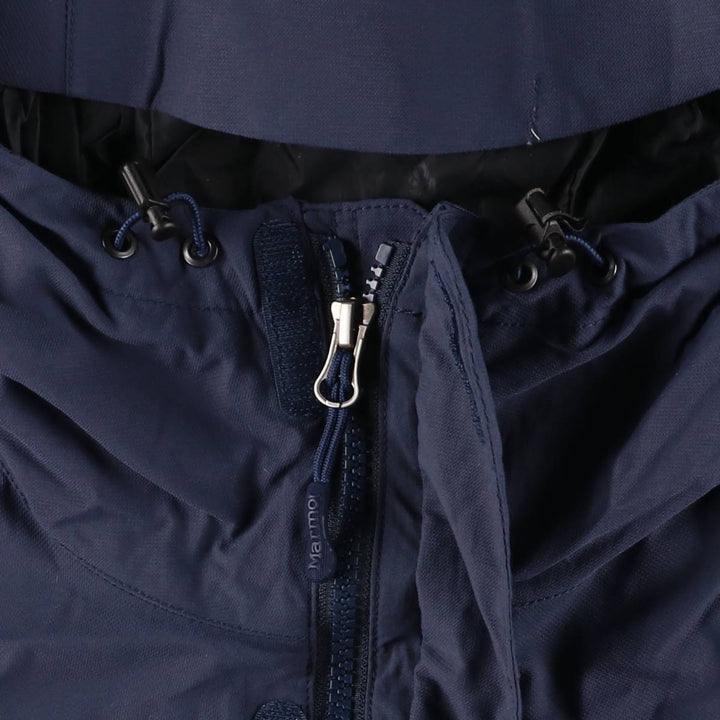 2000'S Marmot Mountain Parka Shell Jacket, Men's Size L Nylon navy blue type Vintage Second Hand