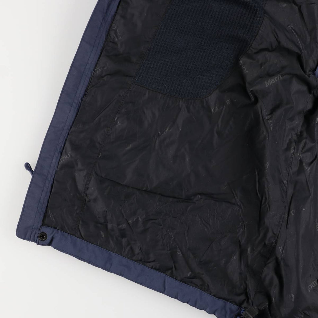 2000'S Marmot Mountain Parka Shell Jacket, Men's Size L Nylon navy blue type Vintage Second Hand