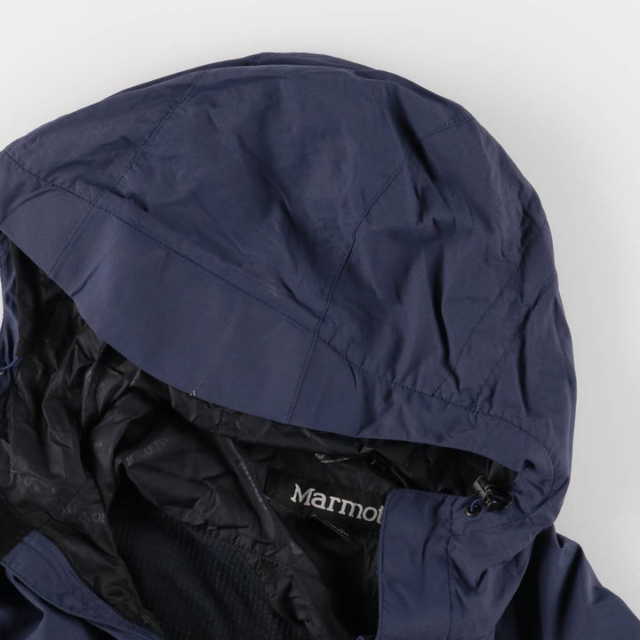 2000'S Marmot Mountain Parka Shell Jacket, Men's Size L Nylon navy blue type Vintage Second Hand