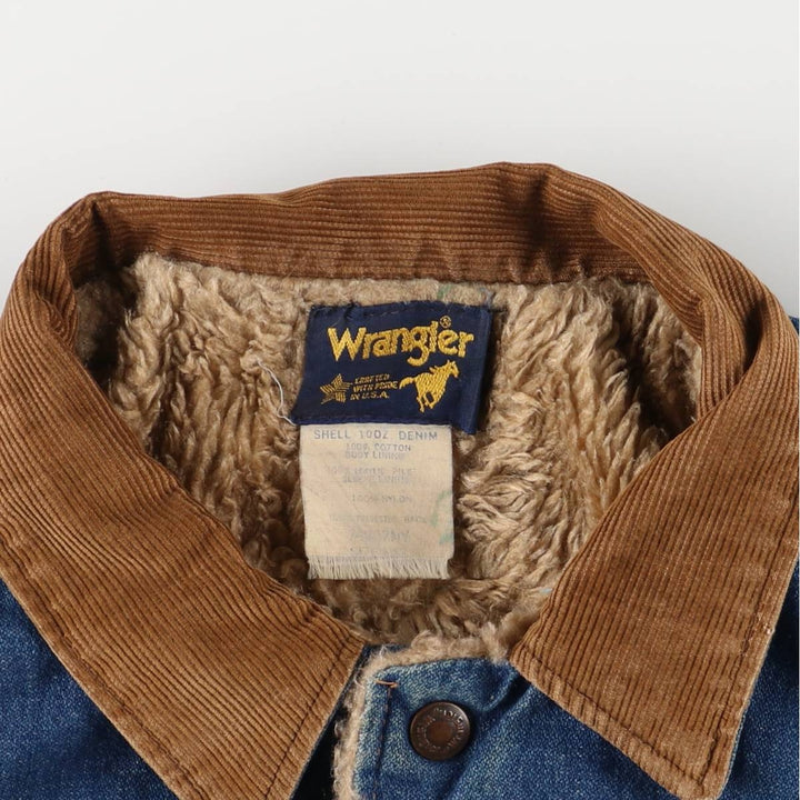 Vintage 70s-80'S Wrangler denim jacket, size M, men's cotton blue type Vintage Second Hand