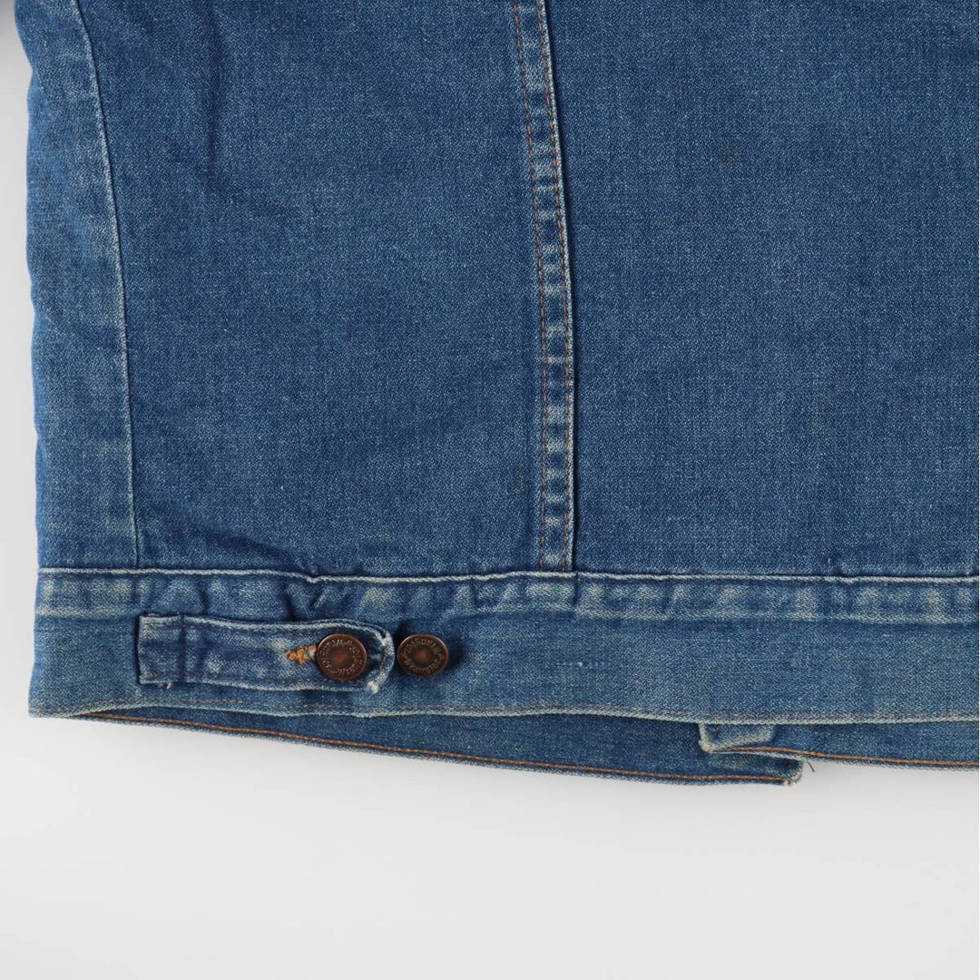 Vintage 70s-80'S Wrangler denim jacket, size M, men's cotton blue type Vintage Second Hand