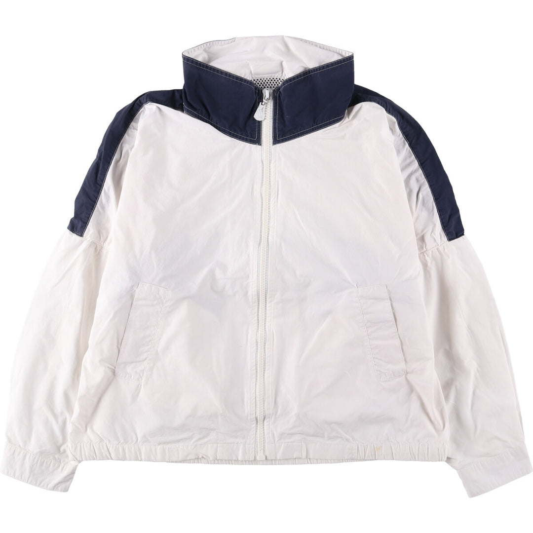 Vintage 90'S Nautica cotton jacket with back print, size M, men's cotton white type Vintage Second Hand