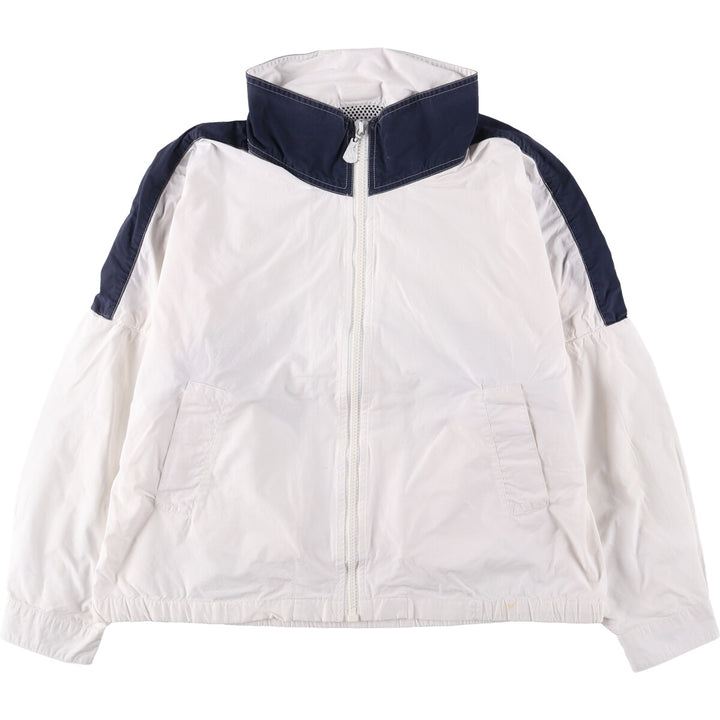 Vintage 90'S Nautica cotton jacket with back print, size M, men's cotton white type Vintage Second Hand