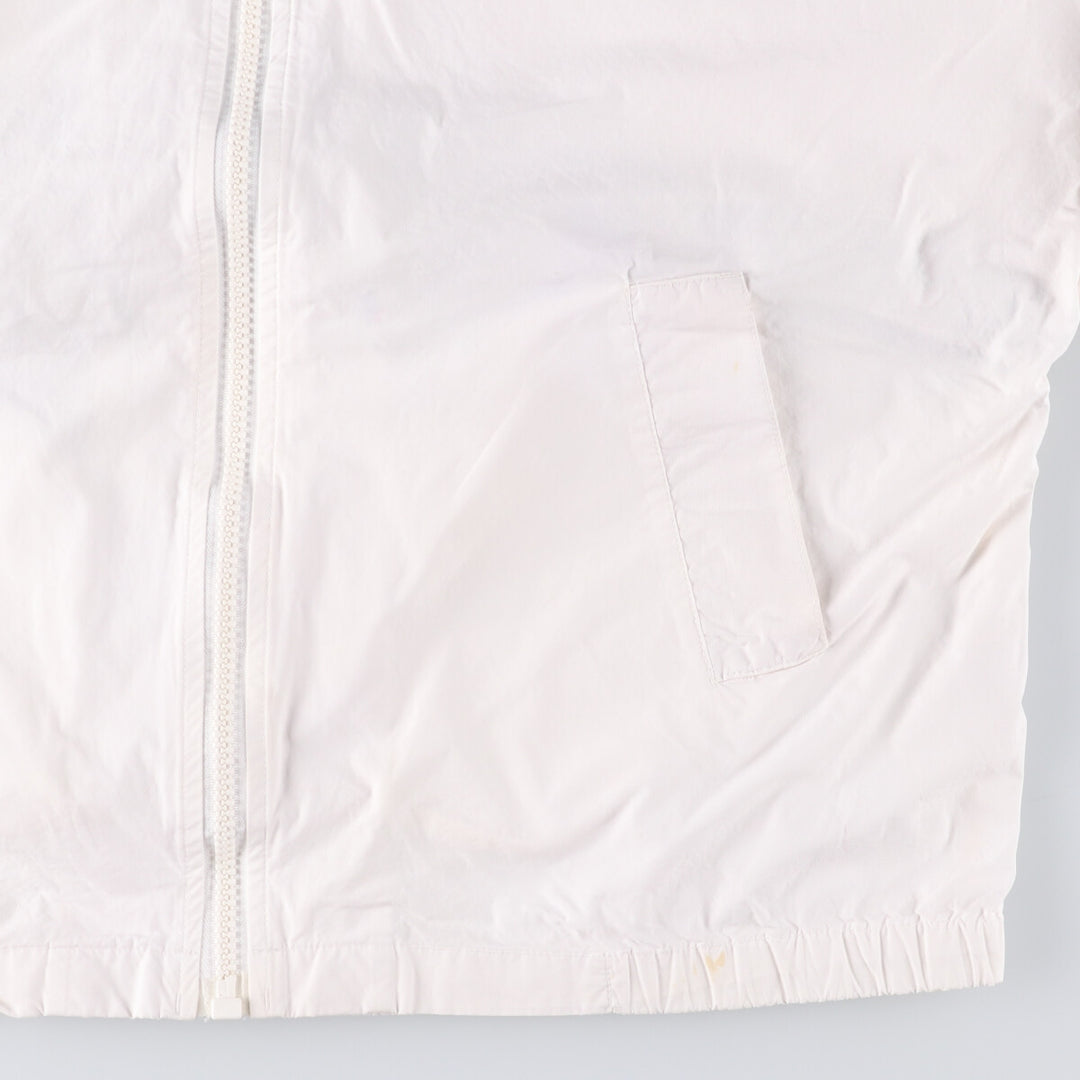 Vintage 90'S Nautica cotton jacket with back print, size M, men's cotton white type Vintage Second Hand