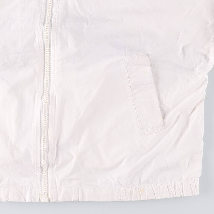 Vintage 90'S Nautica cotton jacket with back print, size M, men's cotton white type Vintage Second Hand