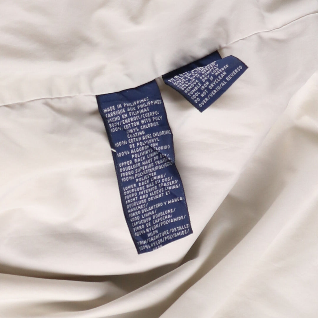 Vintage 90'S Tommy Hilfiger cotton hoodie, size L, men's size L cotton pale white type Vintage Second Hand