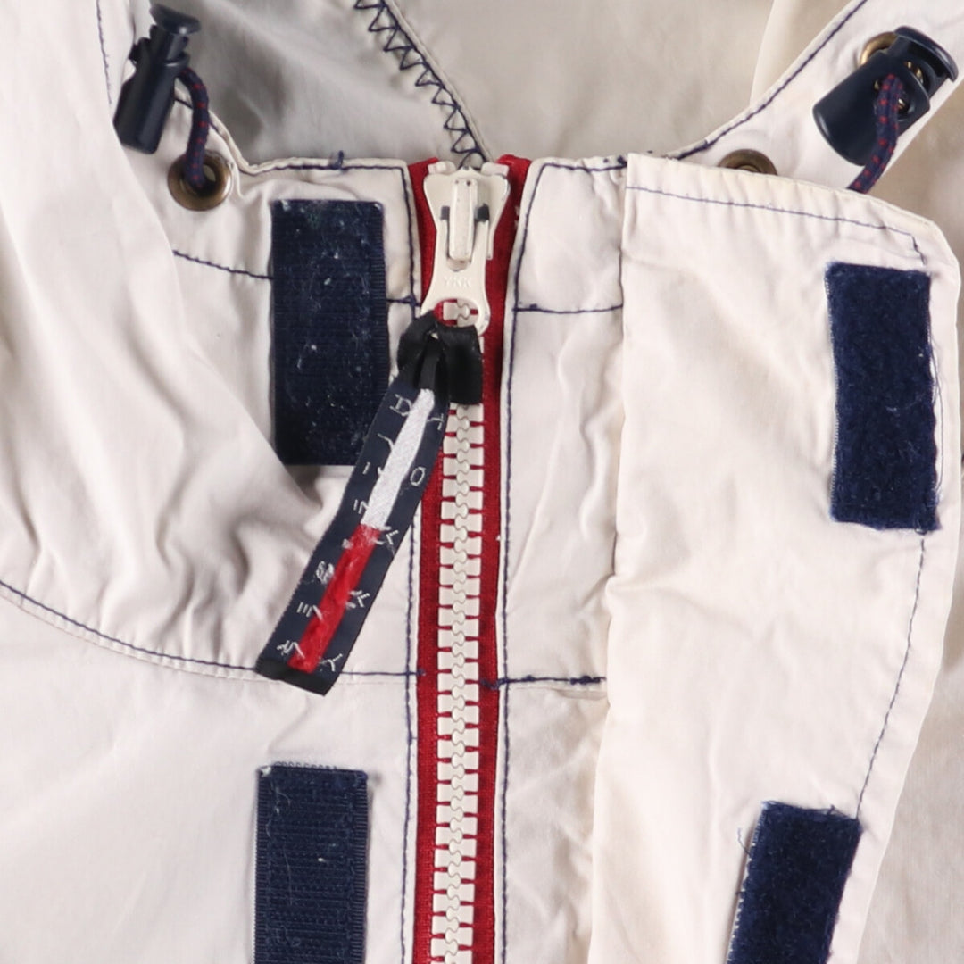 Vintage 90'S Tommy Hilfiger cotton hoodie, size L, men's size L cotton pale white type Vintage Second Hand