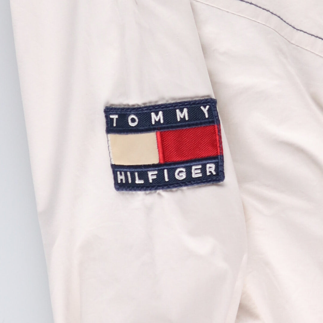 Vintage 90'S Tommy Hilfiger cotton hoodie, size L, men's size L cotton pale white type Vintage Second Hand