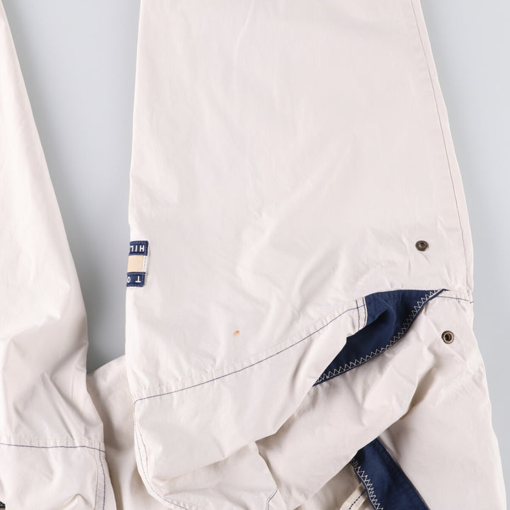 Vintage 90'S Tommy Hilfiger cotton hoodie, size L, men's size L cotton pale white type Vintage Second Hand