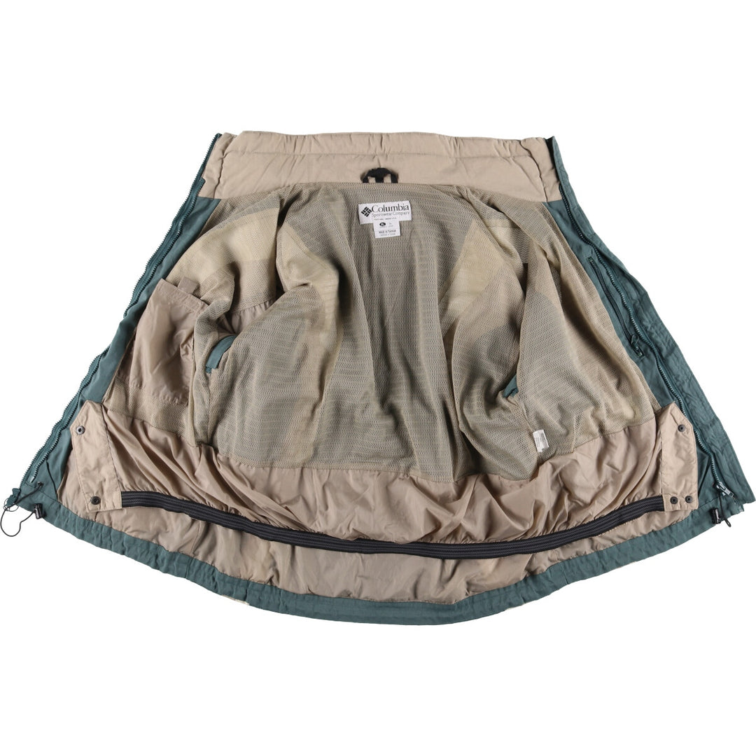 90s-00'S Vintage Columbia Convert Mountain Jacket, Shell Jacket, Size XL, Women's XL Nylon green type Vintage Second Hand