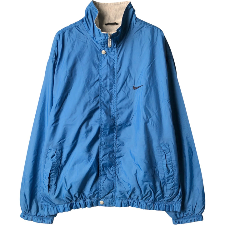90'S Nike Nylon Jacket, Men's Size L Nylon Blue type light blue Vintage Second Hand