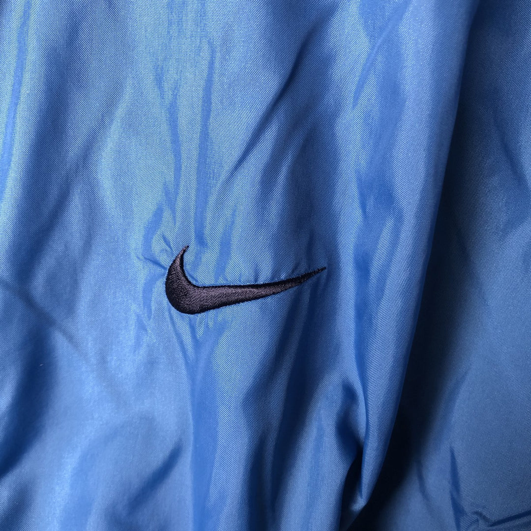 90'S Nike Nylon Jacket, Men's Size L Nylon Blue type light blue Vintage Second Hand