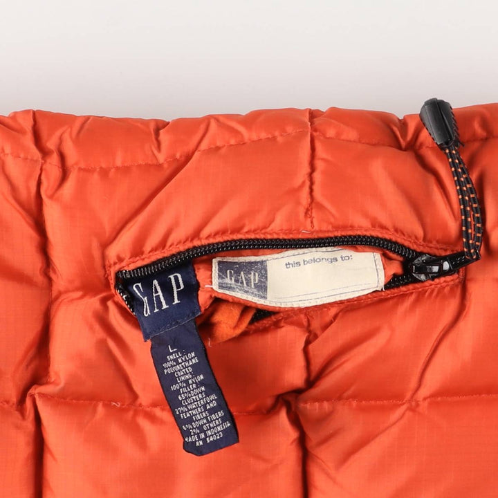 90'S GAP Old Gap Reversible Ripstop Quilted Vest, Women's Size L, Vintage Nylon orange type Vintage Second Hand