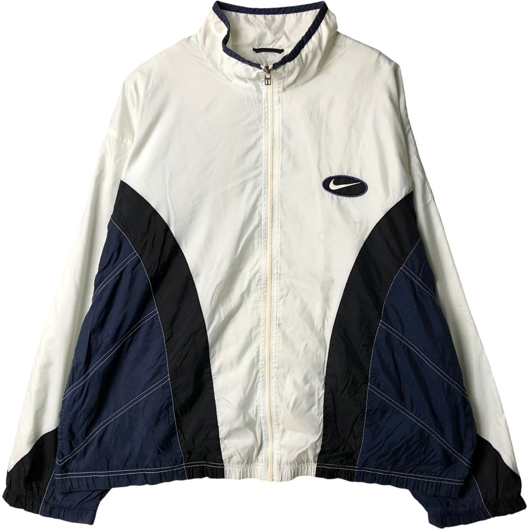 90'S Nike Nylon Jacket Men's XXL Vintage Nylon white type Vintage Second Hand