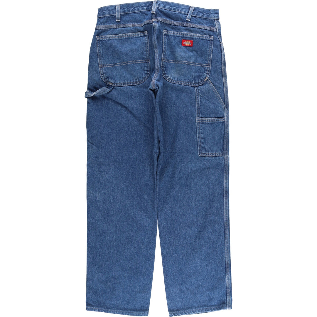 Dickies denim painter pants for men, equivalent to W35 cotton blue type Vintage Second Hand