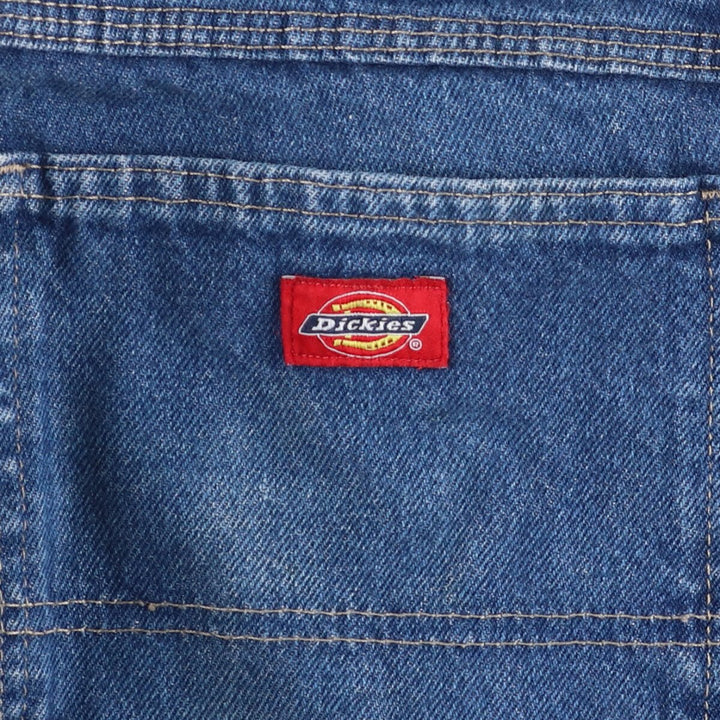 Dickies denim painter pants for men, equivalent to W35 cotton blue type Vintage Second Hand