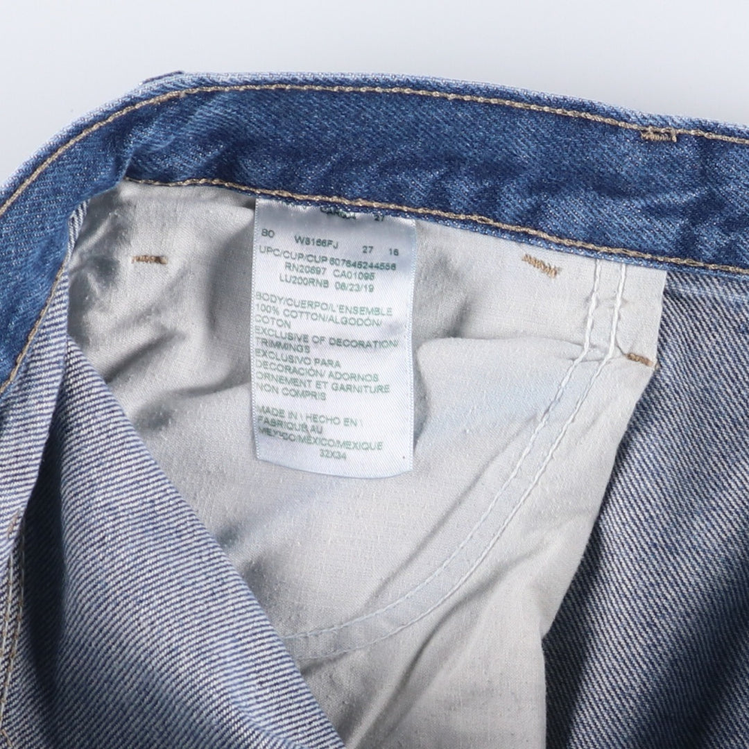 Dickies denim painter pants for men, equivalent to W35 cotton blue type Vintage Second Hand