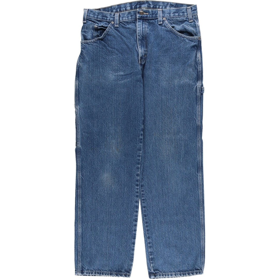 Dickies denim painter pants for men, equivalent to w36 cotton blue type Vintage Second Hand
