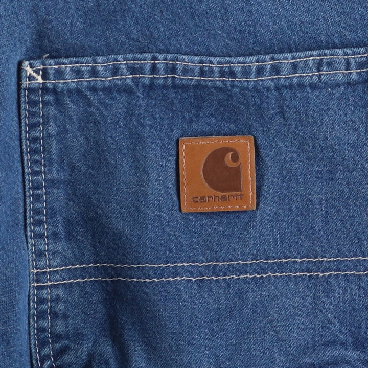Carhartt Dungaree Fit Denim Painter Pants, Men's, W37 equivalent cotton blue type Vintage Second Hand
