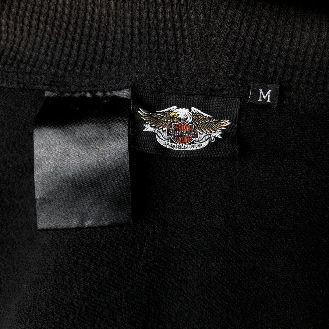 Harley-Davidson Men's Hoodie Vest (Size M) unclear black type Vintage Second Hand