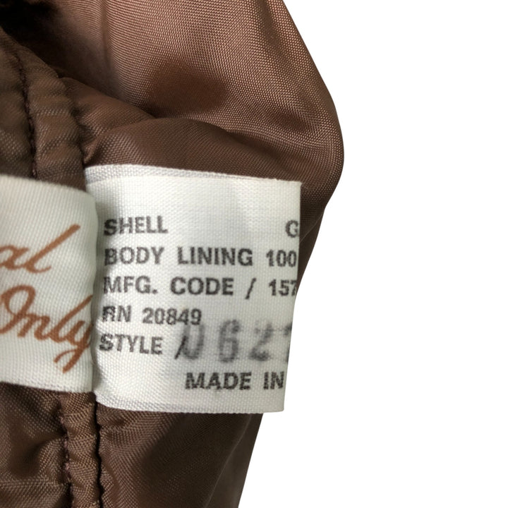 Vintage 1970'S Sears THE LEARHER SHOP suede leather vest, size M, men's Genuine Leather Cowhide Suede beige type brown Vintage Second Hand