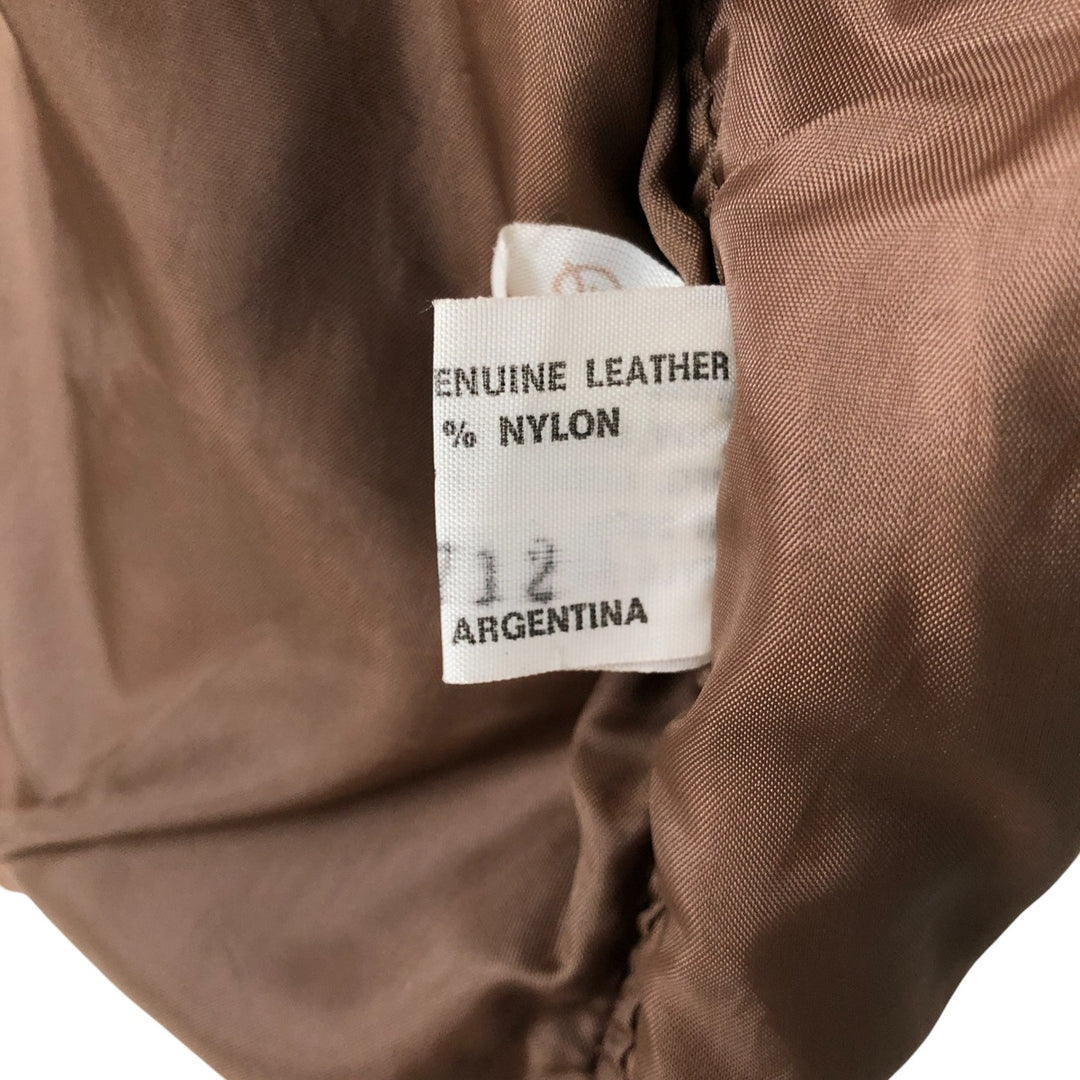 Vintage 1970'S Sears THE LEARHER SHOP suede leather vest, size M, men's Genuine Leather Cowhide Suede beige type brown Vintage Second Hand