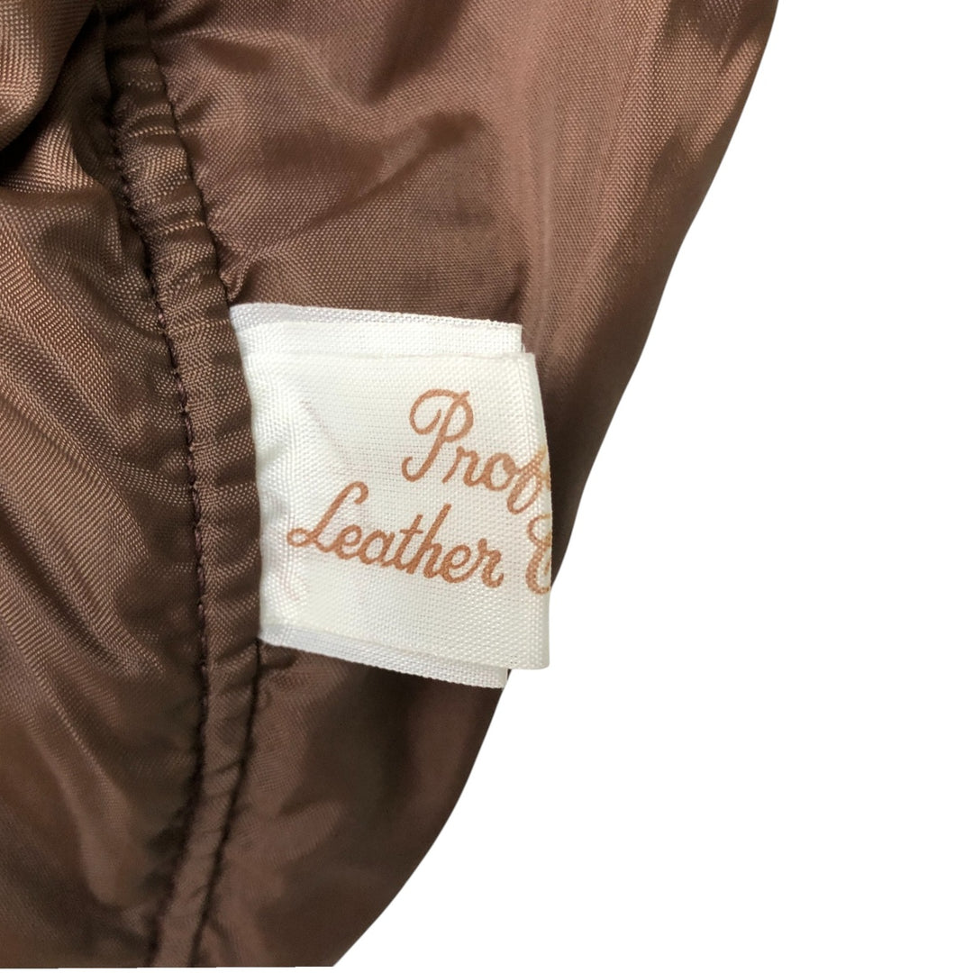 Vintage 1970'S Sears THE LEARHER SHOP suede leather vest, size M, men's Genuine Leather Cowhide Suede beige type brown Vintage Second Hand