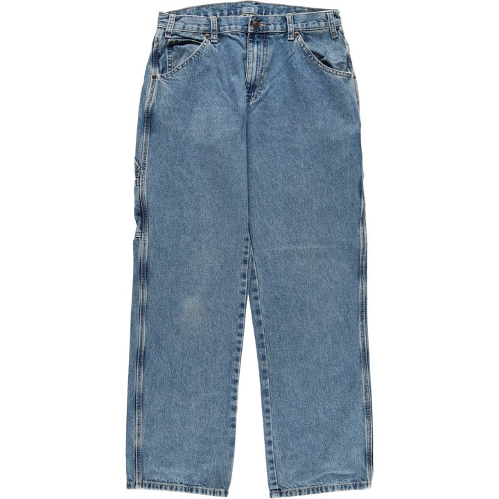 Dickies denim painter pants for men, equivalent to W32 cotton blue type Vintage Second Hand