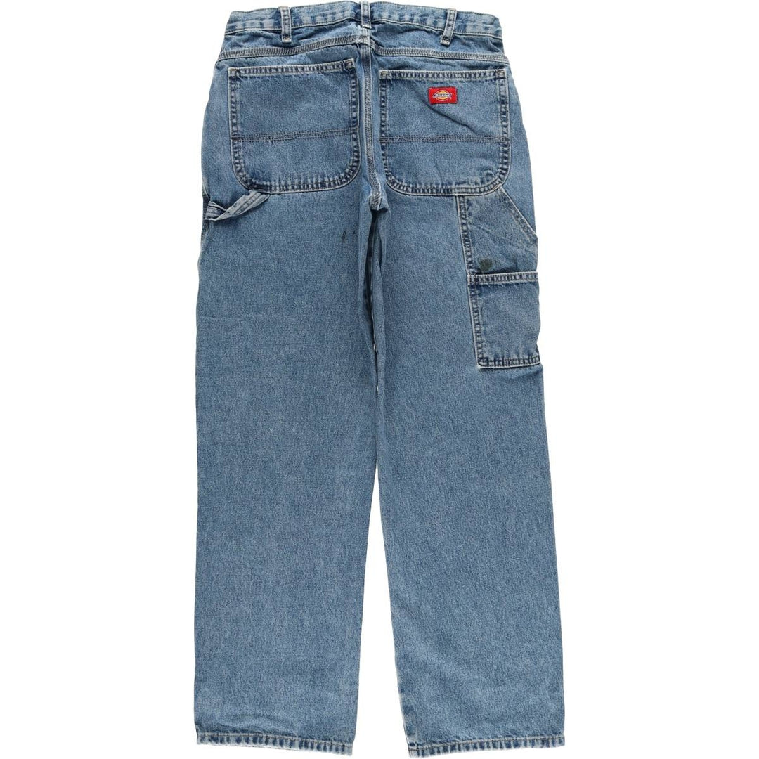 Dickies denim painter pants for men, equivalent to W32 cotton blue type Vintage Second Hand