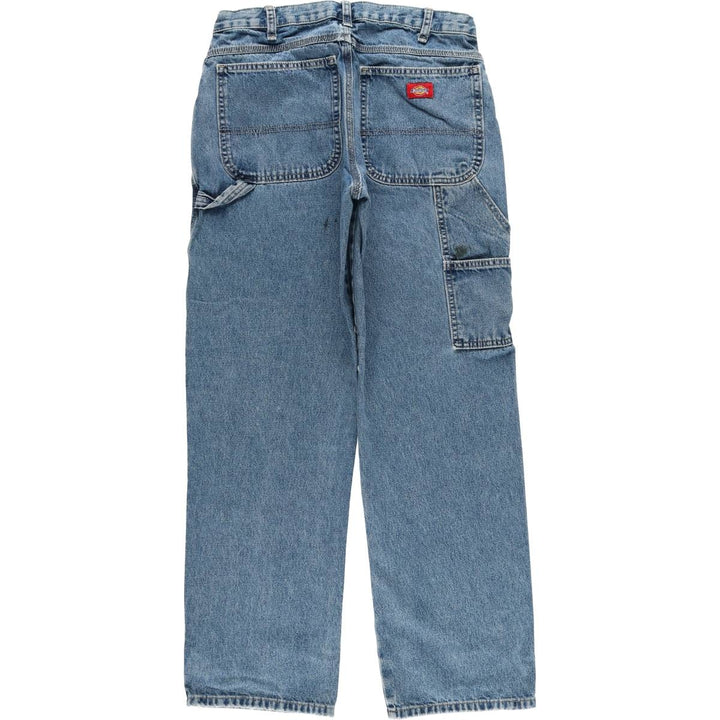 Dickies denim painter pants for men, equivalent to W32 cotton blue type Vintage Second Hand