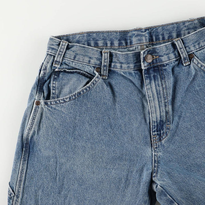 Dickies denim painter pants for men, equivalent to W32 cotton blue type Vintage Second Hand