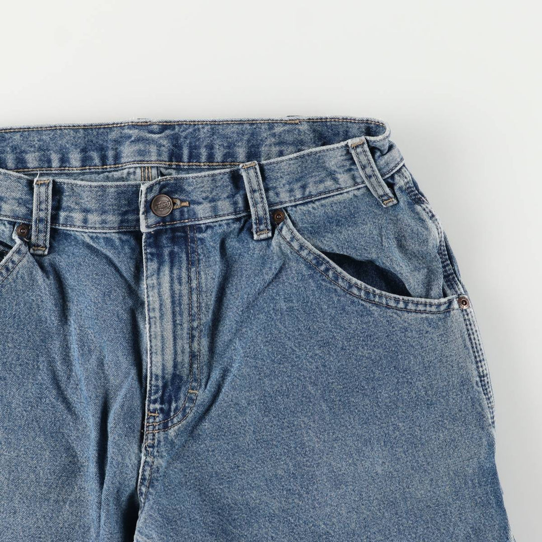 Dickies denim painter pants for men, equivalent to W32 cotton blue type Vintage Second Hand