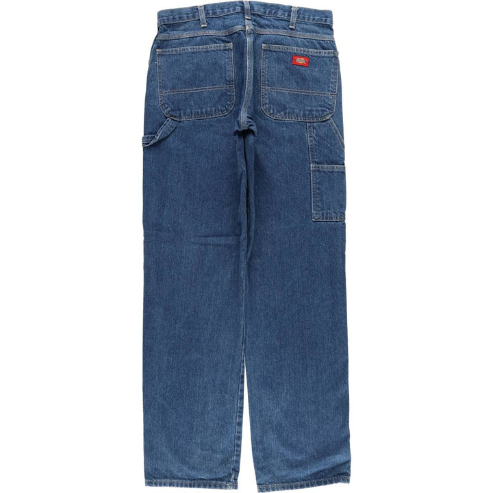 Dickies denim painter pants for men, equivalent to W34 cotton blue type Vintage Second Hand