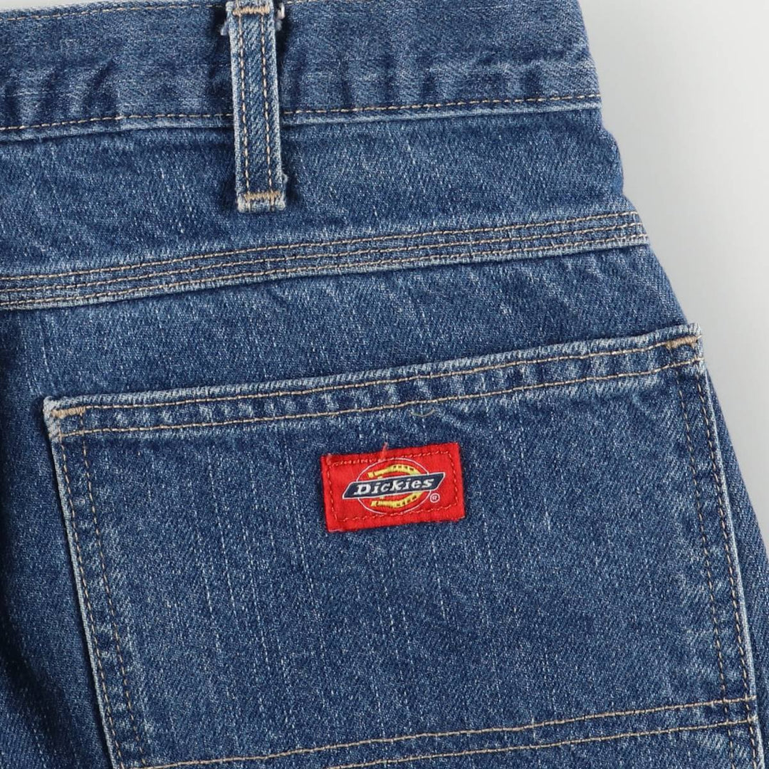 Dickies denim painter pants for men, equivalent to W34 cotton blue type Vintage Second Hand