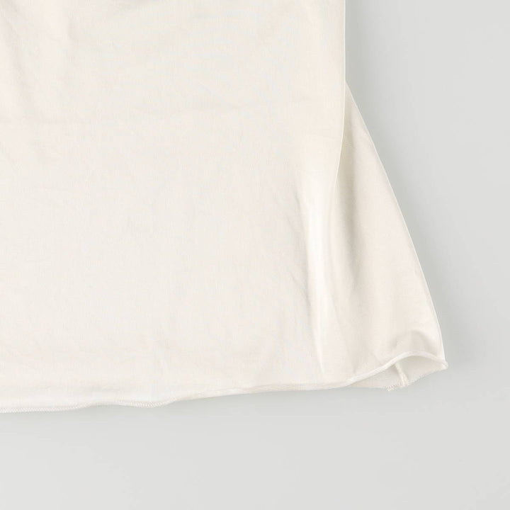 LORRAINE Cropped Lingerie Camisole, Made in USA, Women's Size Small Nylon white type Vintage Second Hand