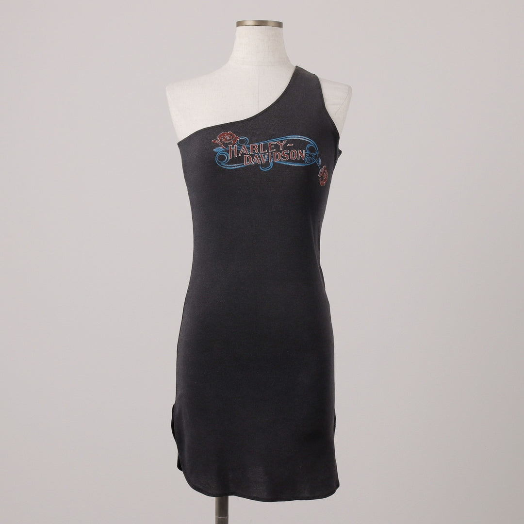 Harley-Davidson Long One Belt Tank Top, Women's, Size Small unclear black type Vintage Second Hand