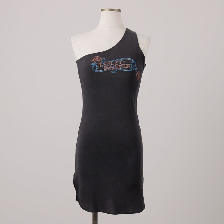 Harley-Davidson Long One Belt Tank Top, Women's, Size Small unclear black type Vintage Second Hand