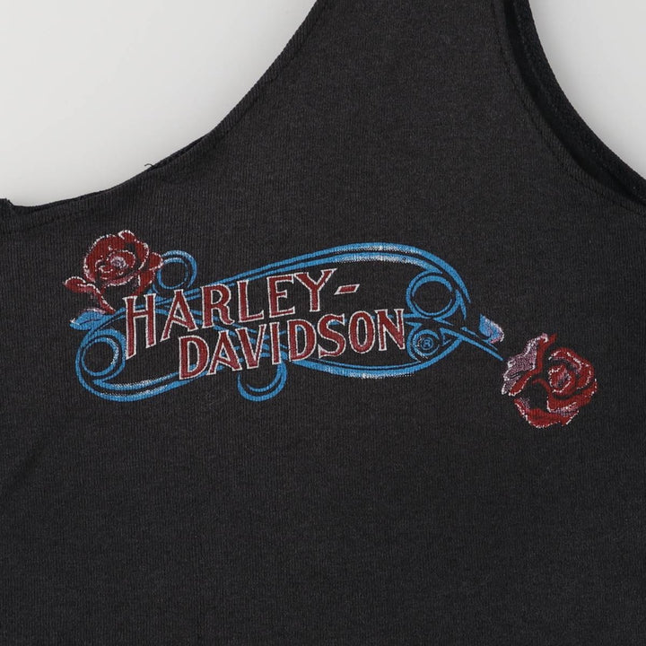 Harley-Davidson Long One Belt Tank Top, Women's, Size Small unclear black type Vintage Second Hand