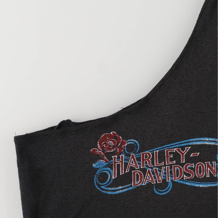 Harley-Davidson Long One Belt Tank Top, Women's, Size Small unclear black type Vintage Second Hand