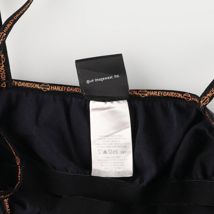 Harley-Davidson Rhinestone and Lined Camisole, Women's Size Small cotton black type Vintage Second Hand