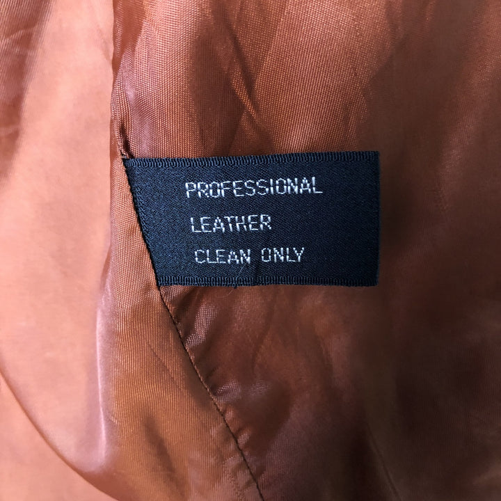 Wilsons Swing Top Leather Blouson Jacket, Women's Size M genuine leather red type reddish brown Vintage Second Hand