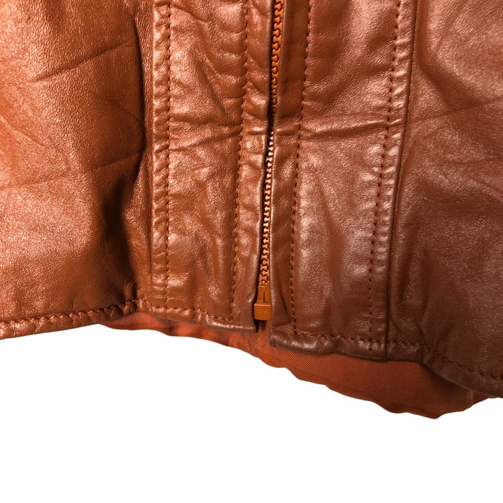 Wilsons Swing Top Leather Blouson Jacket, Women's Size M genuine leather red type reddish brown Vintage Second Hand