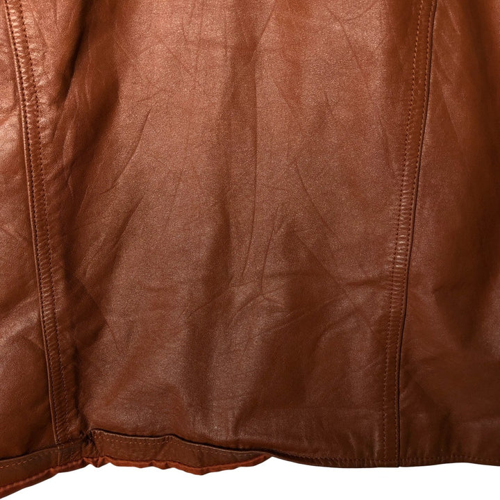 Wilsons Swing Top Leather Blouson Jacket, Women's Size M genuine leather red type reddish brown Vintage Second Hand