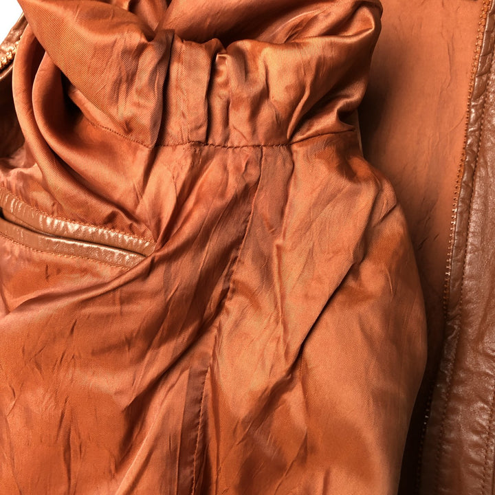 Wilsons Swing Top Leather Blouson Jacket, Women's Size M genuine leather red type reddish brown Vintage Second Hand