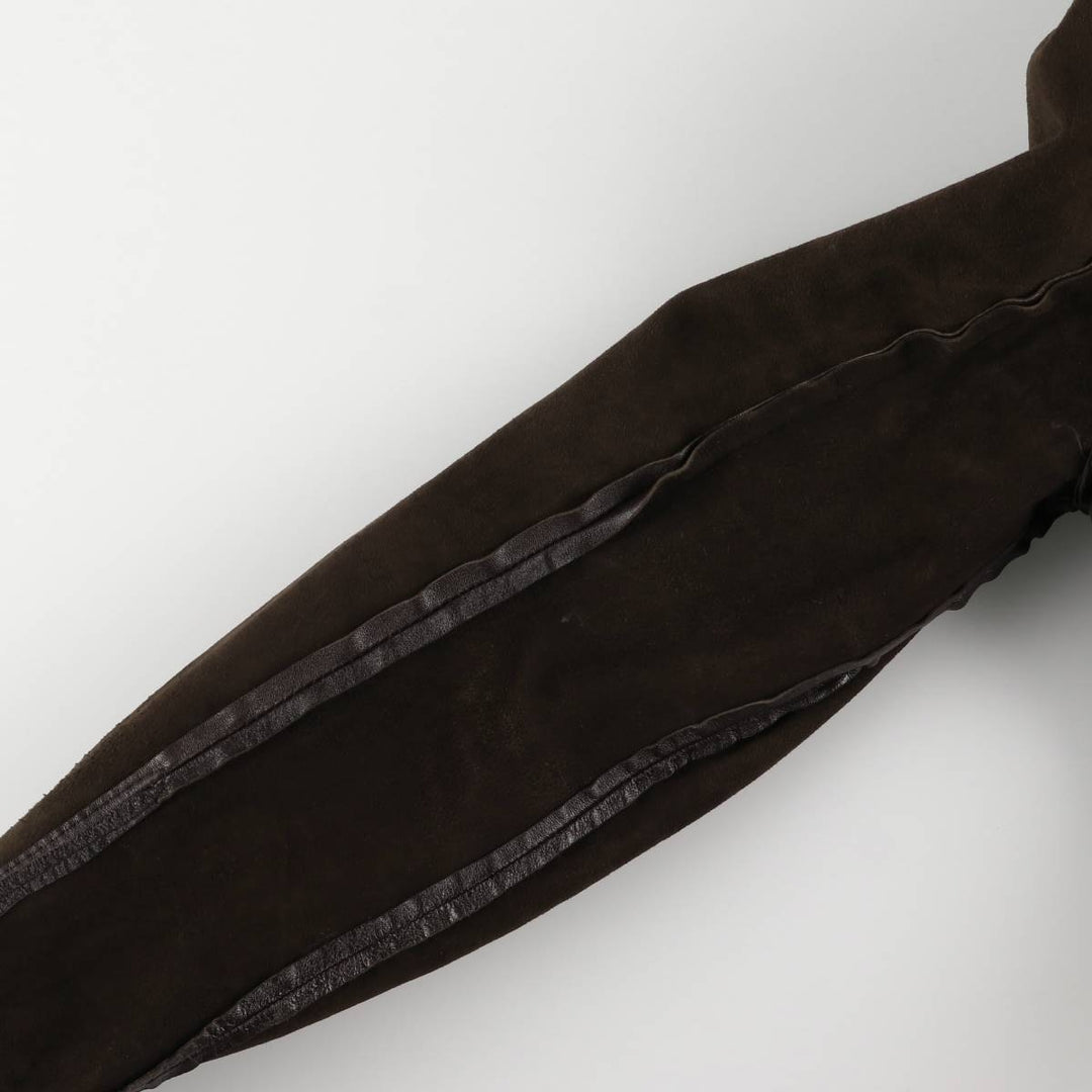 Leather blouson jacket, women's size S unclear brown type Vintage Second Hand