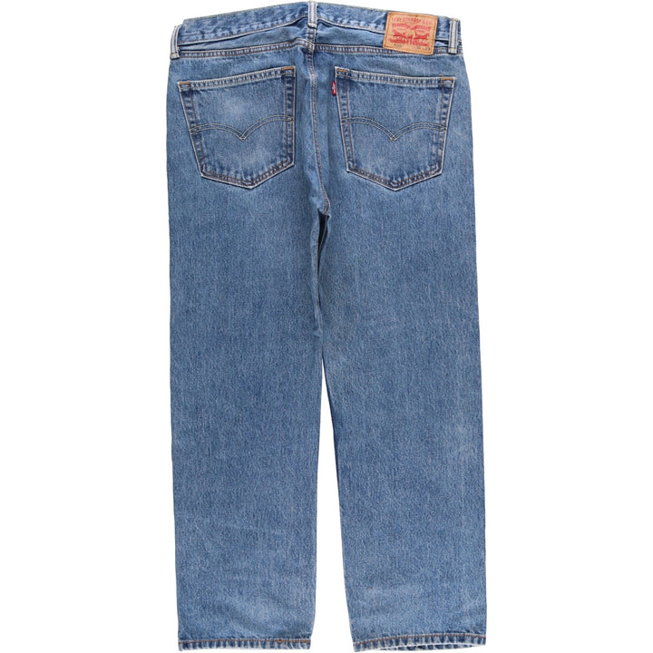 Levi's 505 tapered denim pants for men, size w38 cotton blue type Vintage Second Hand