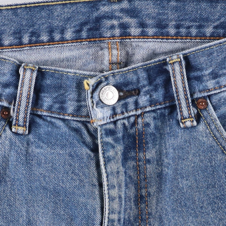 Levi's 505 tapered denim pants for men, size w38 cotton blue type Vintage Second Hand